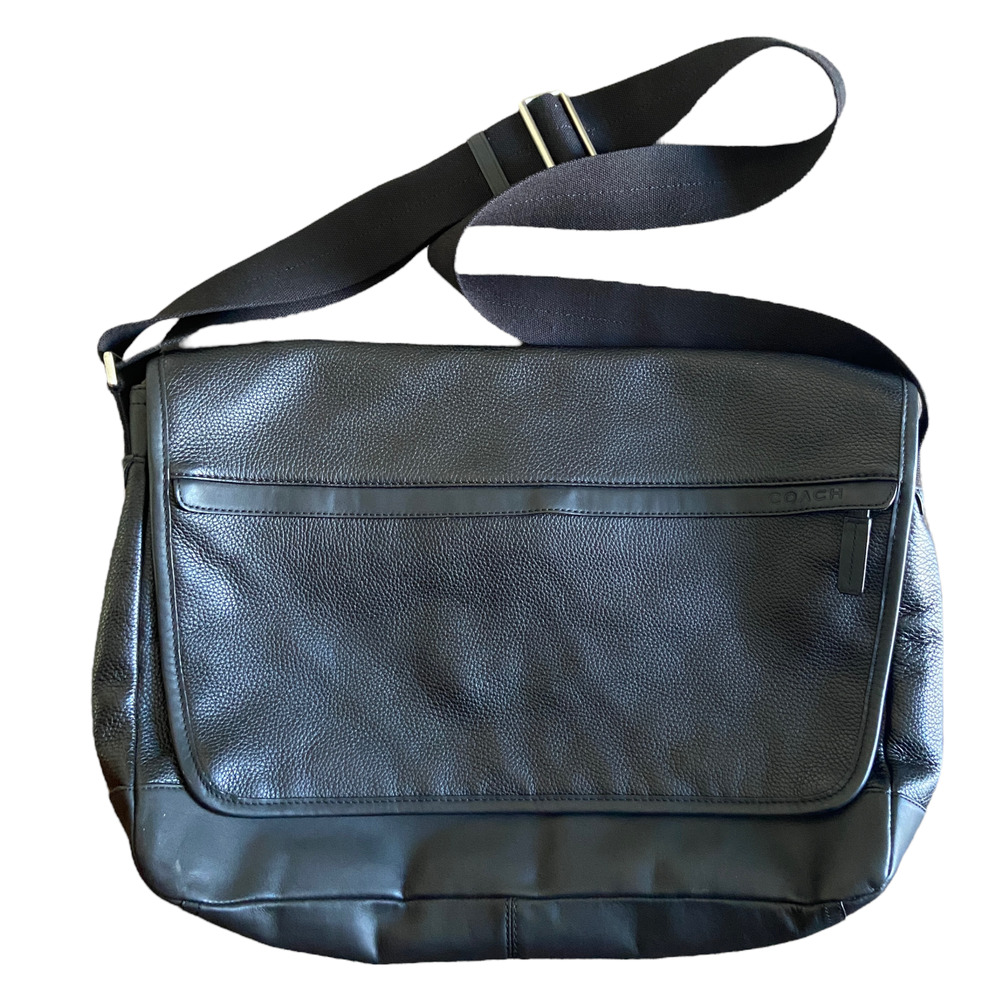 Coach Black Leather Professional Camden Messenger Bag